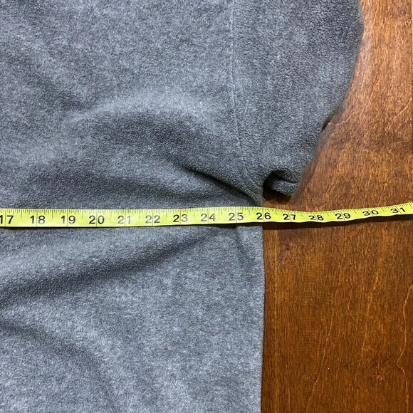 ESPN Magazine Vintage Y2K 1/4 Zip Fleece Gray Pullover Sweater Men's X-Large - Picture 7 of 8